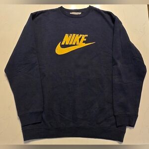 Vintage 90s Nike Swoosh Logo Spellout Pullover Crewneck Sweatshirt Mens Size 2XL